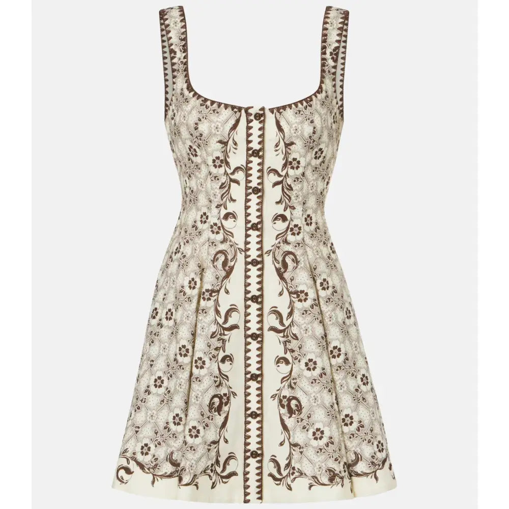 Alemais Airlie Toile Printed linen and cotton minidress - Dress