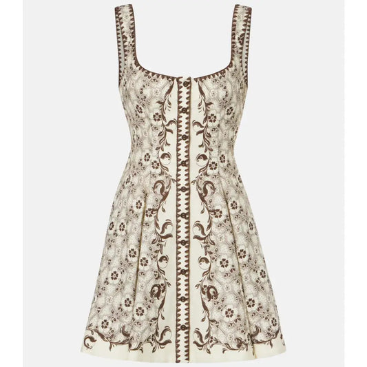 Alemais Airlie Toile Printed linen and cotton minidress - Dress
