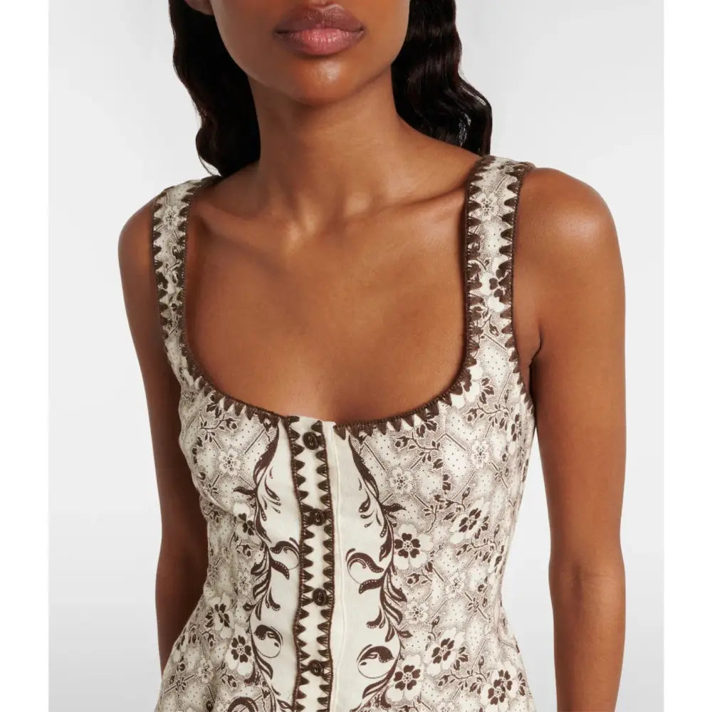 Alemais Airlie Toile Printed linen and cotton minidress - Dress