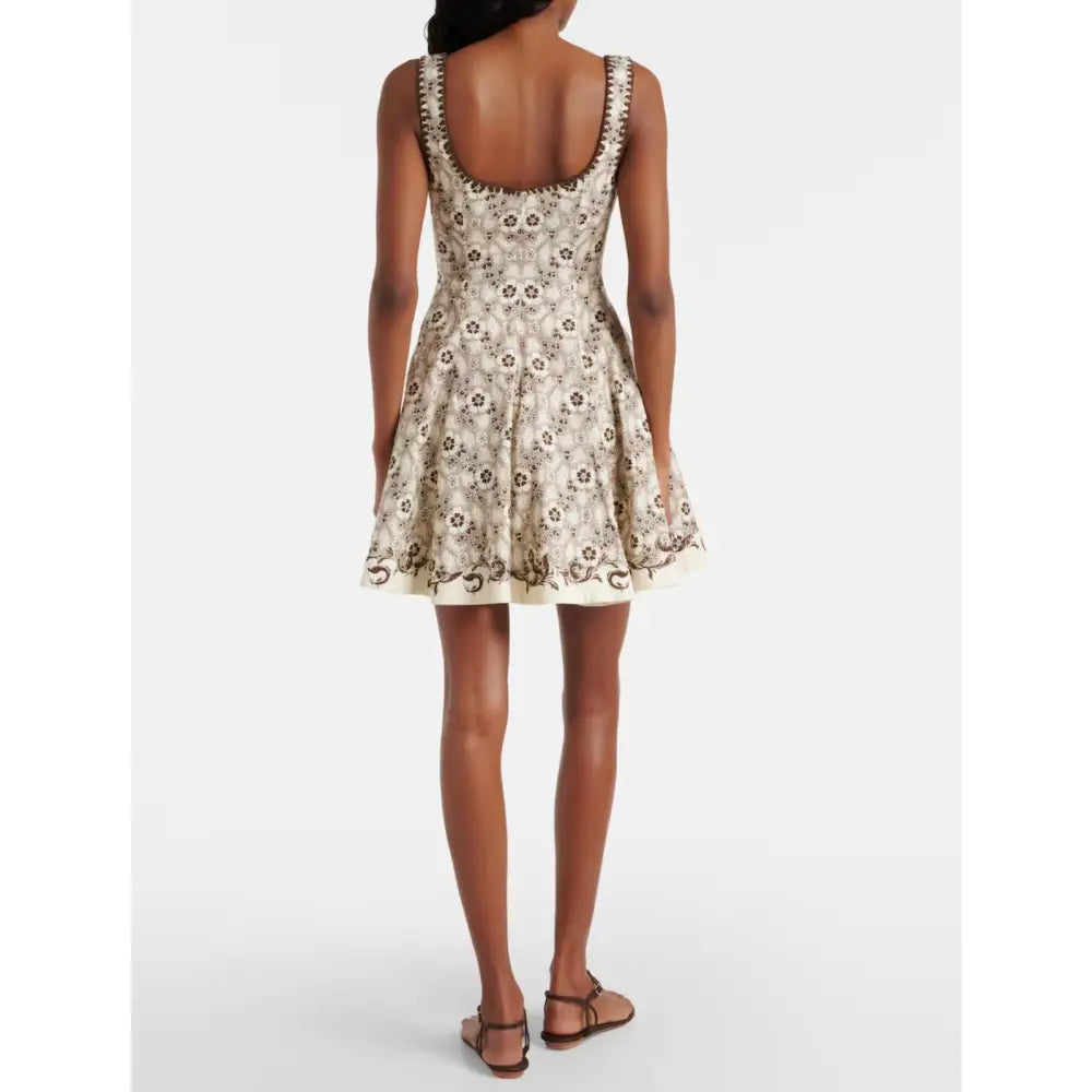 Alemais Airlie Toile Printed linen and cotton minidress - Dress