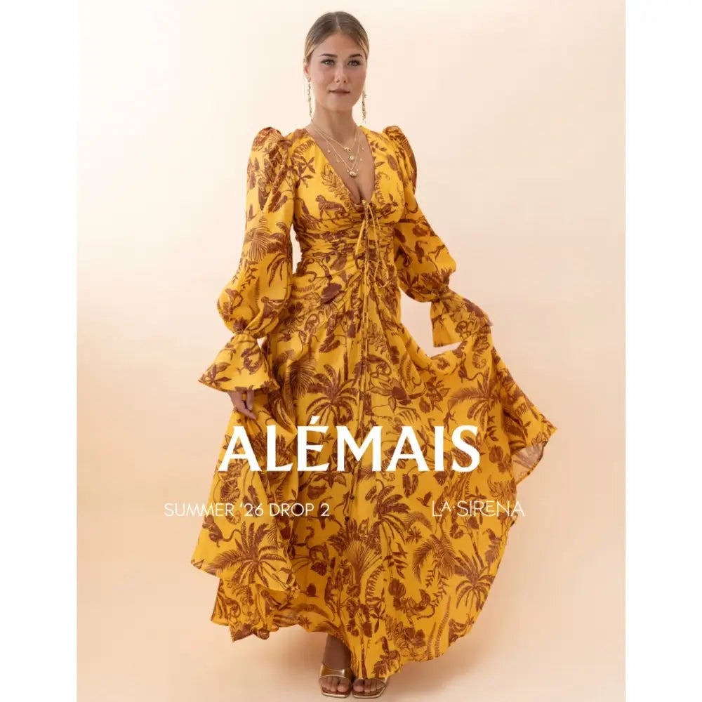 Alemais banana blossom gown - Dress