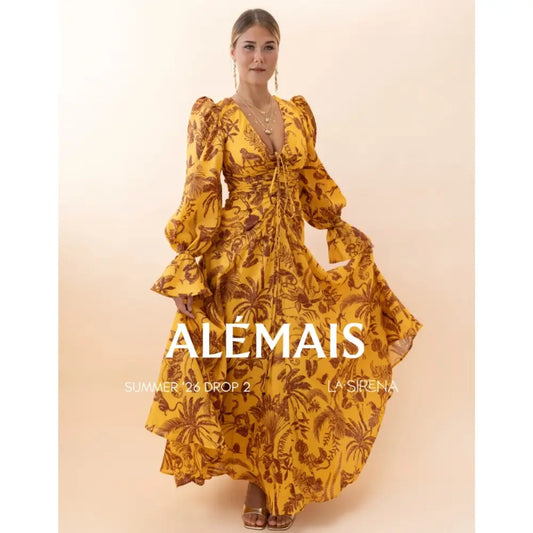 Alemais banana blossom gown - Dress