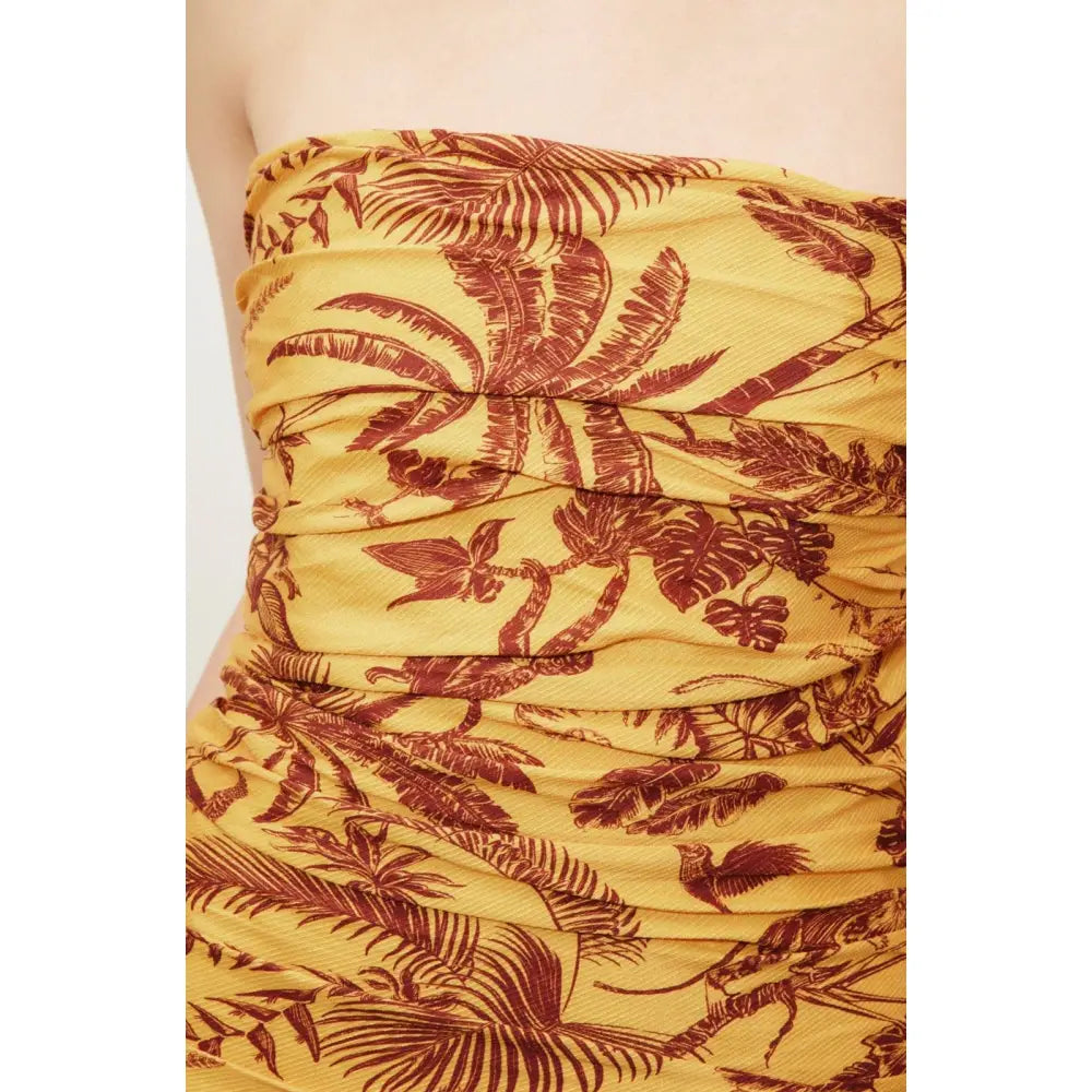 Alemais banana blossom ruched gown - Dress