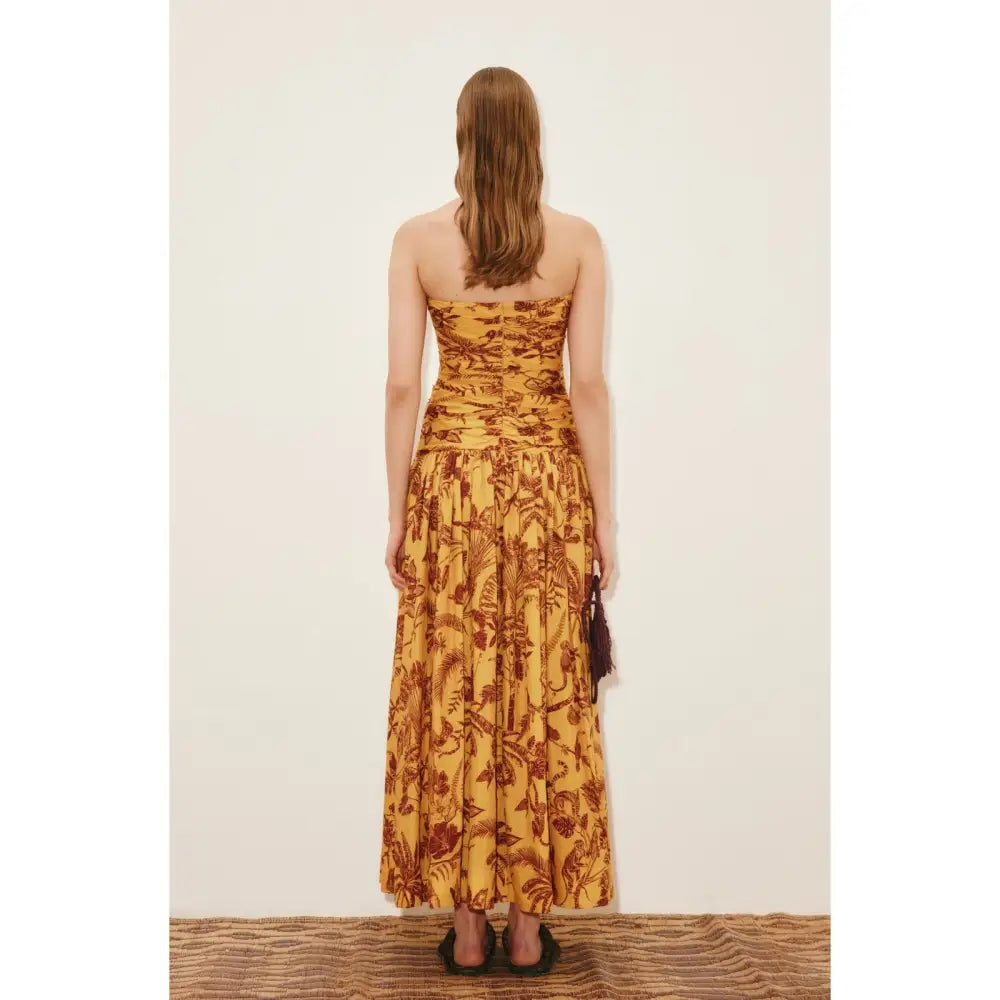 Alemais banana blossom ruched gown - Dress