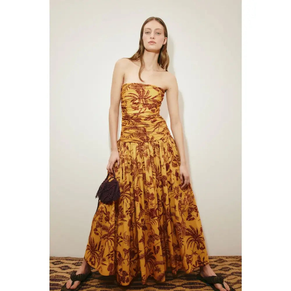 Alemais banana blossom ruched gown - Dress