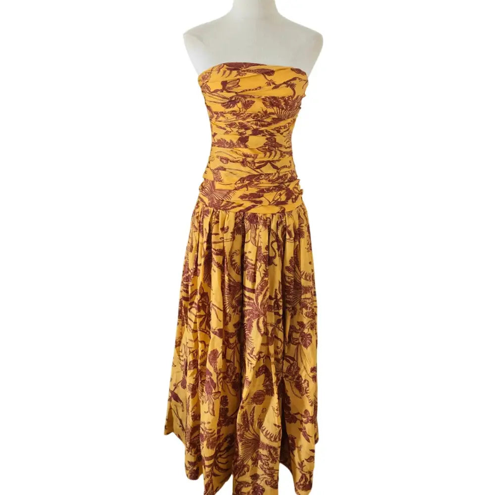 Alemais banana blossom ruched gown - Dress