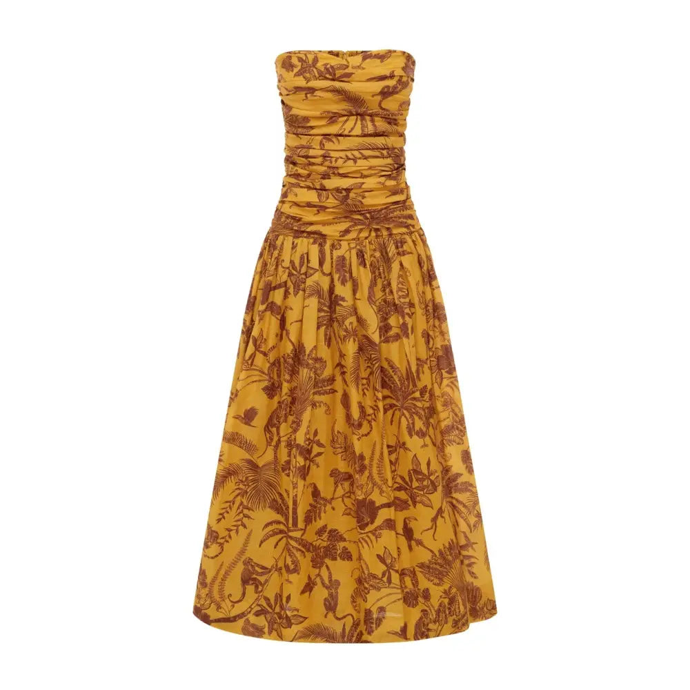 Alemais banana blossom ruched gown - Dress