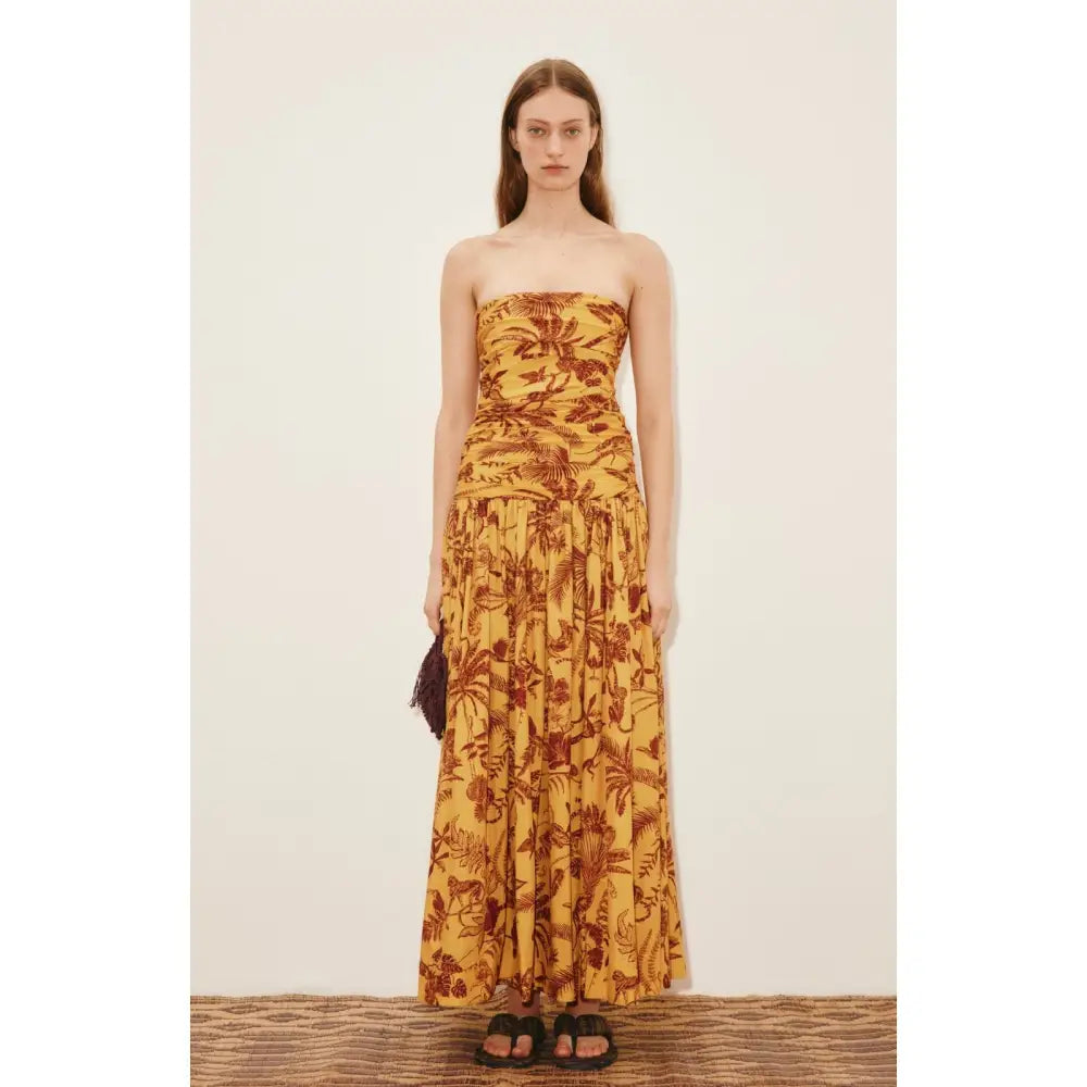 Alemais banana blossom ruched gown - Dress