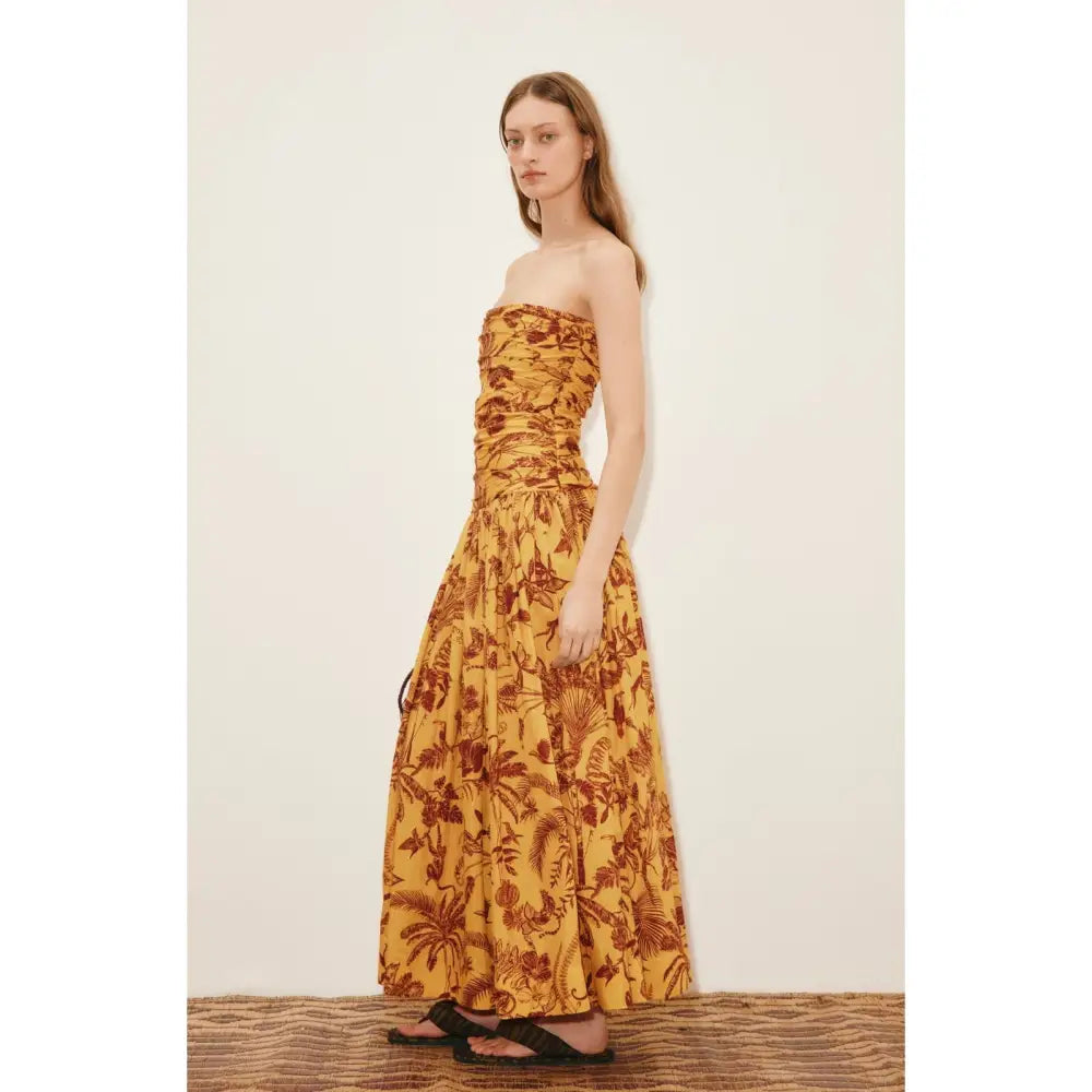 Alemais banana blossom ruched gown - Dress
