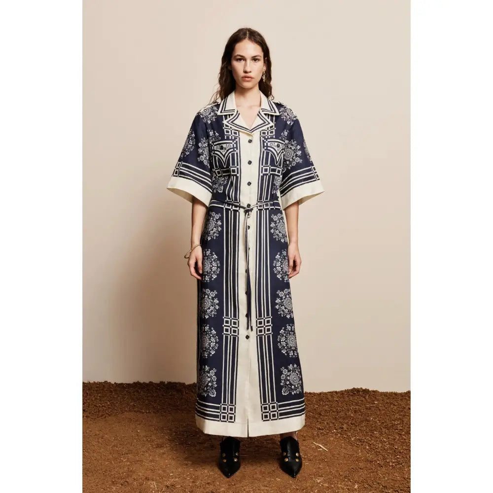 Alemais banderra linen shirtdress - Dress