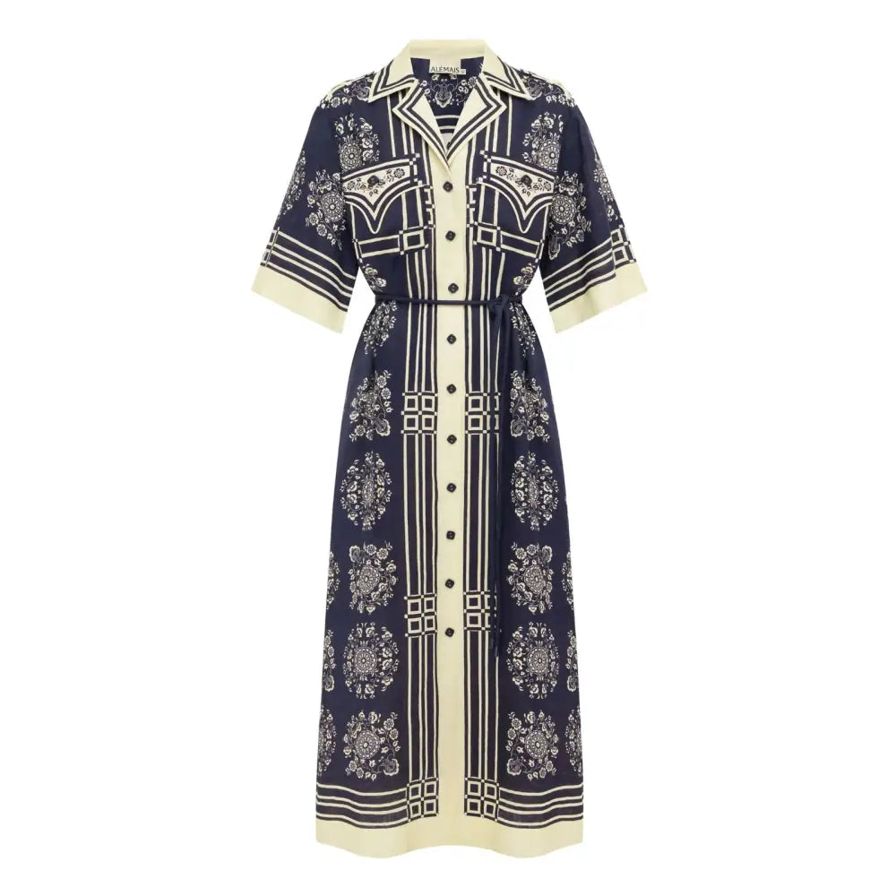 Alemais banderra linen shirtdress - Dress