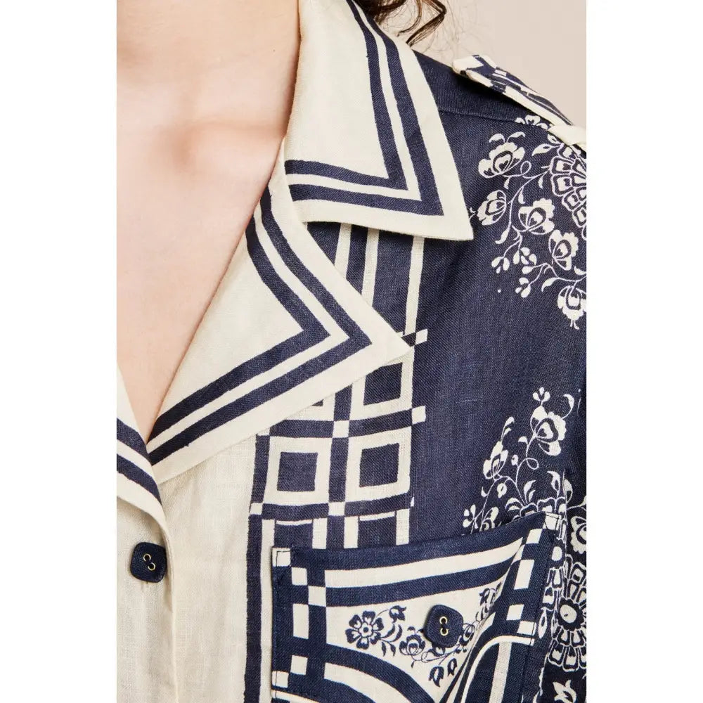 Alemais banderra linen shirtdress - Dress