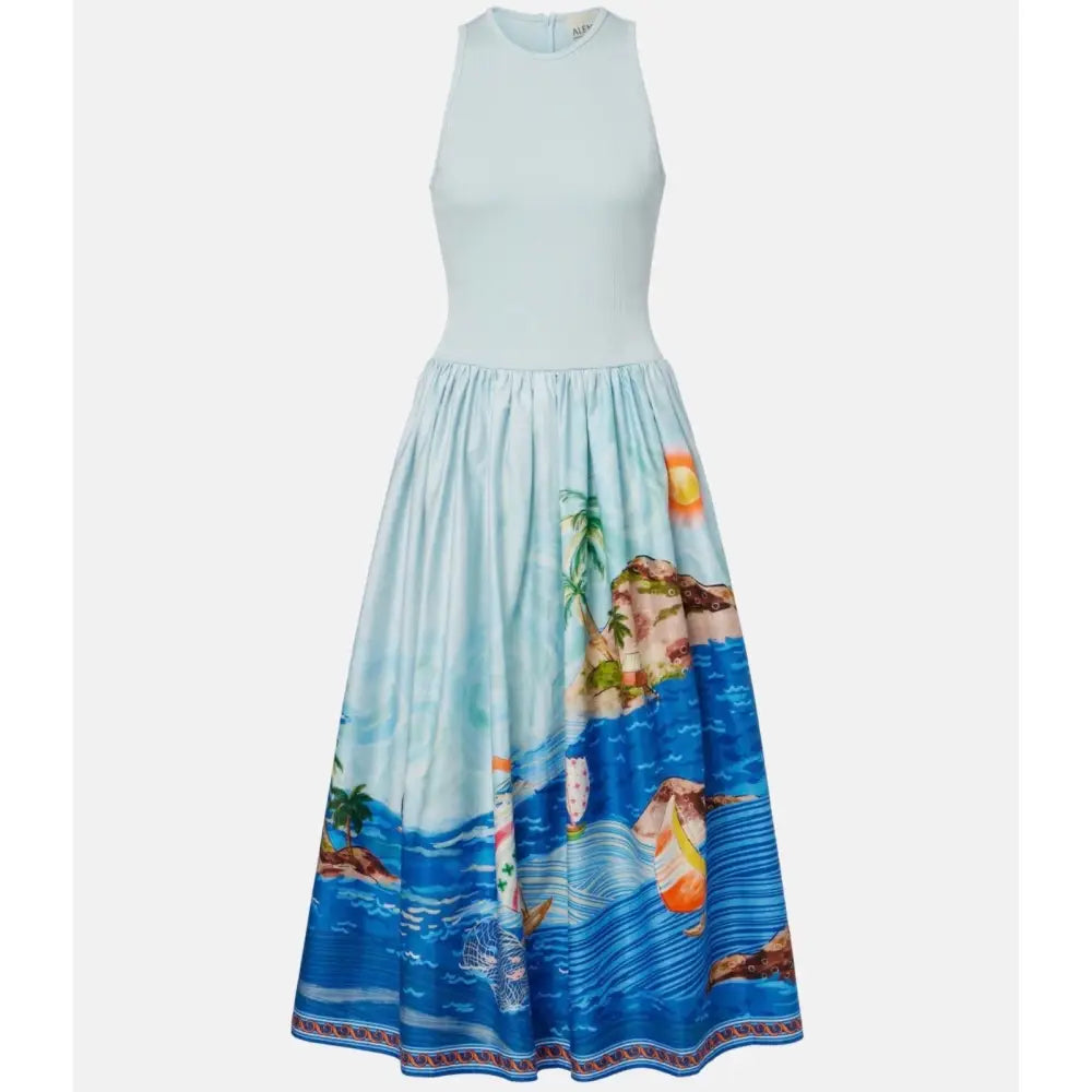 Alemais Blue Anouk Tank Midi Dress - Dress
