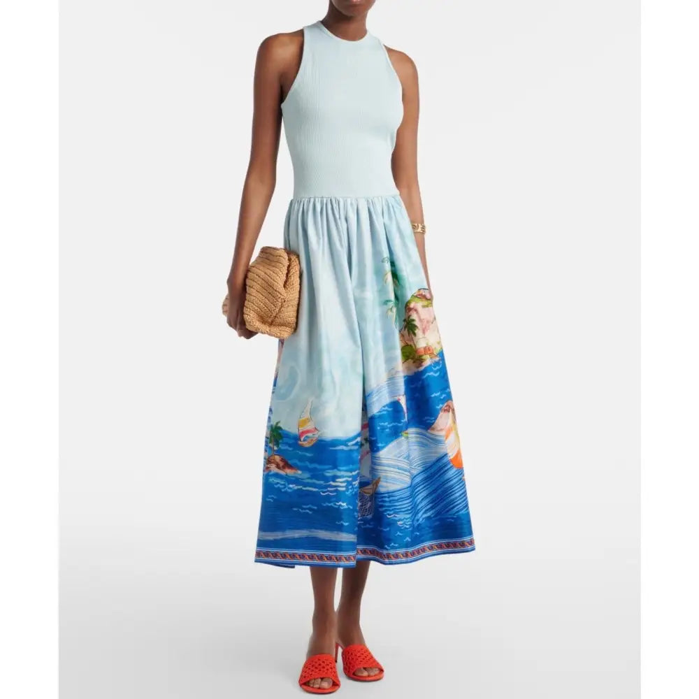 Alemais Blue Anouk Tank Midi Dress - Dress