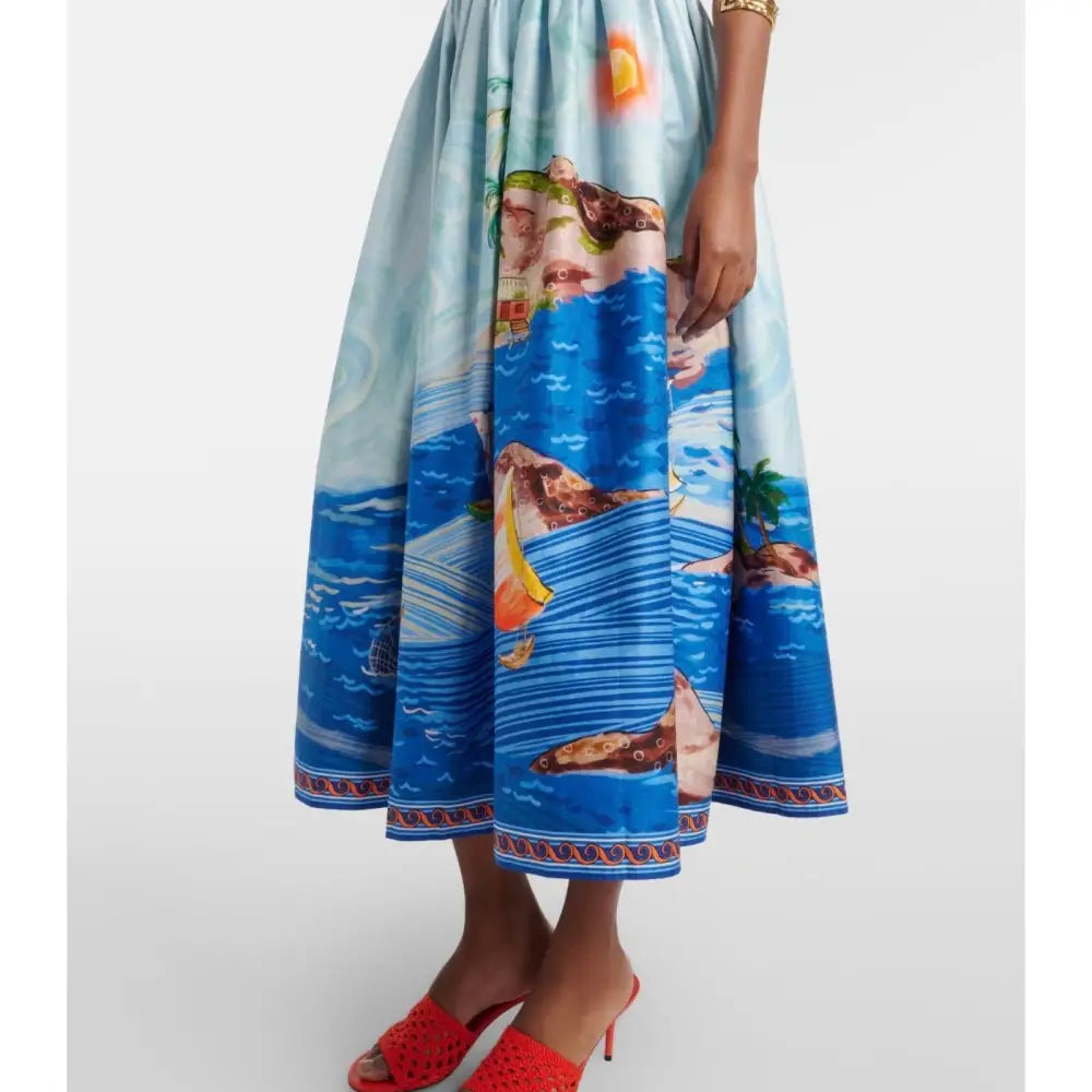 Alemais Blue Anouk Tank Midi Dress - Dress