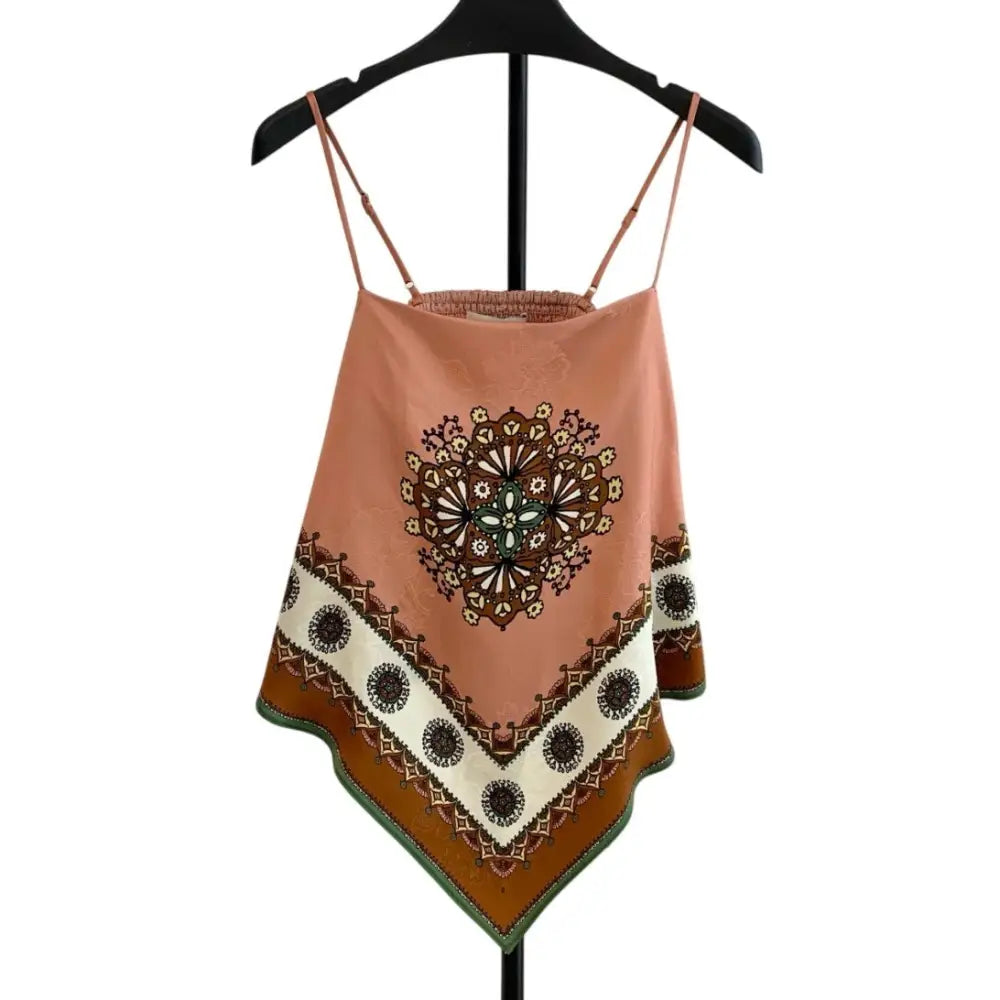 ALEMAIS Contina scarf print top - Tops