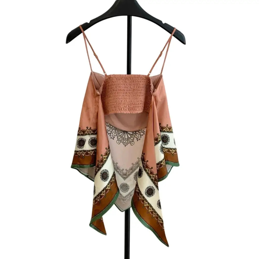 ALEMAIS Contina scarf print top - Tops