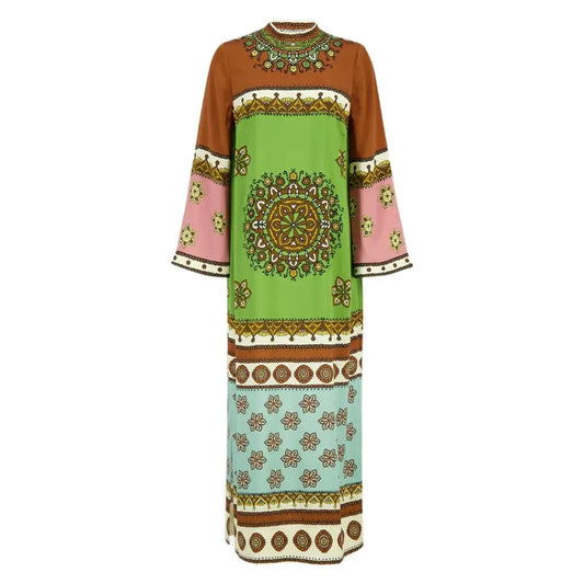 Alemais Contina Silk Midi Dress in Multi - 2 - Dress