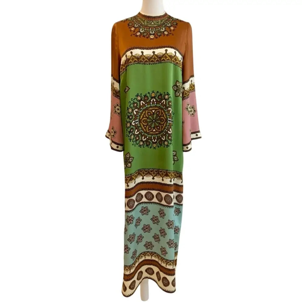 Alemais Contina Silk Midi Dress in Multi - Dress