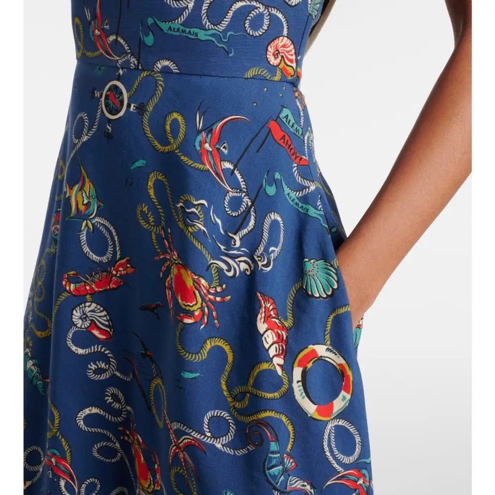 Alemais Cove printed halterneck maxi dress - Dress