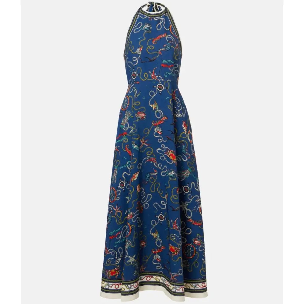 Alemais Cove printed halterneck maxi dress - Dress