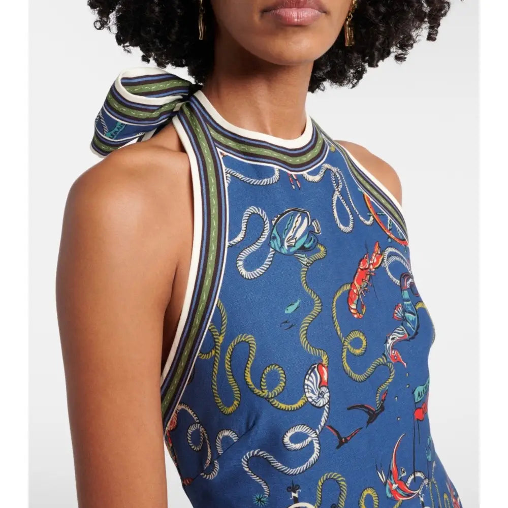 Alemais Cove printed halterneck maxi dress - Dress