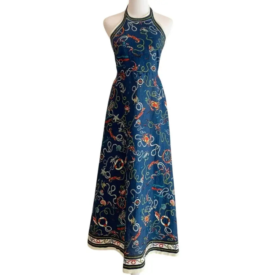 Alemais Cove printed halterneck maxi dress - Dress