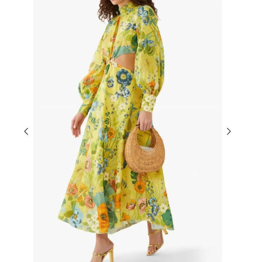 ALEMAIS CRESIDA CUTOUT MIDI DRESS - ALEMAIS Bernardi Collective