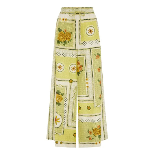 Alemais Dixie Wide Leg Linen Pant - Bottoms