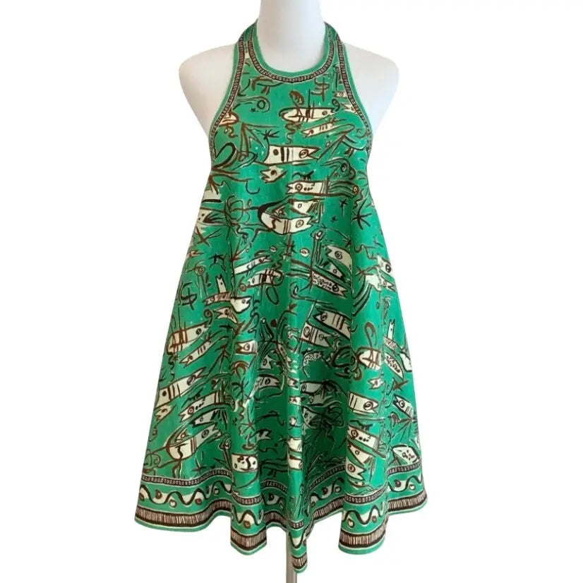 Alemais Fish Sticks Linen Mini Dress - Dress
