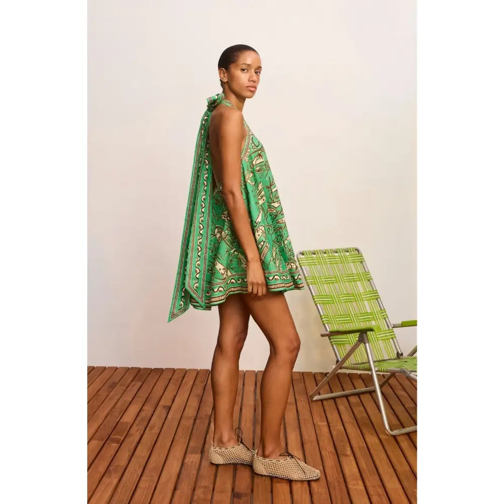 Alemais Fish Sticks Linen Mini Dress - Dress