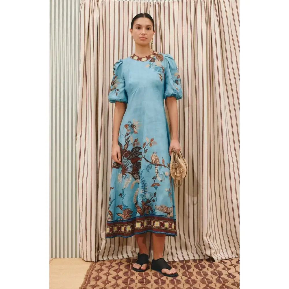 ALEMAIS Georgie Linen Midi Dress - Dress