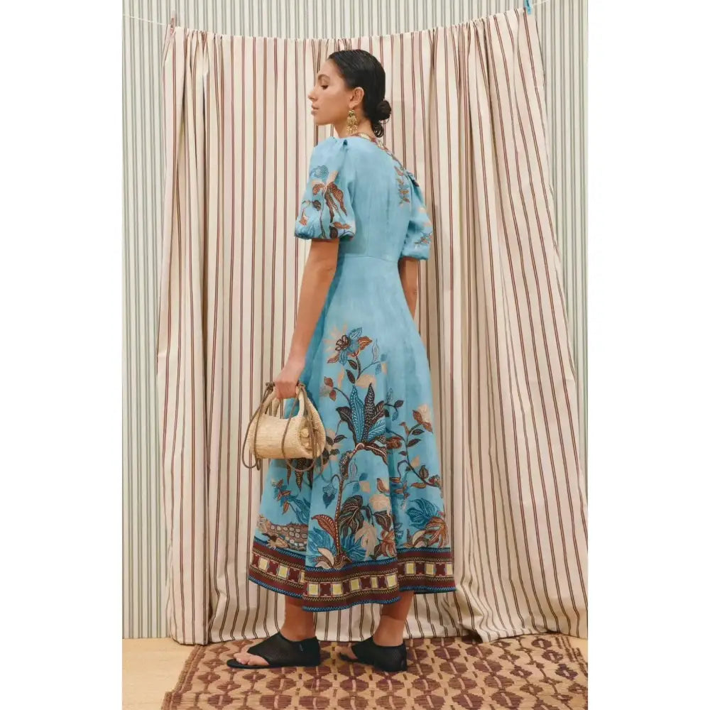 ALEMAIS Georgie Linen Midi Dress - Dress