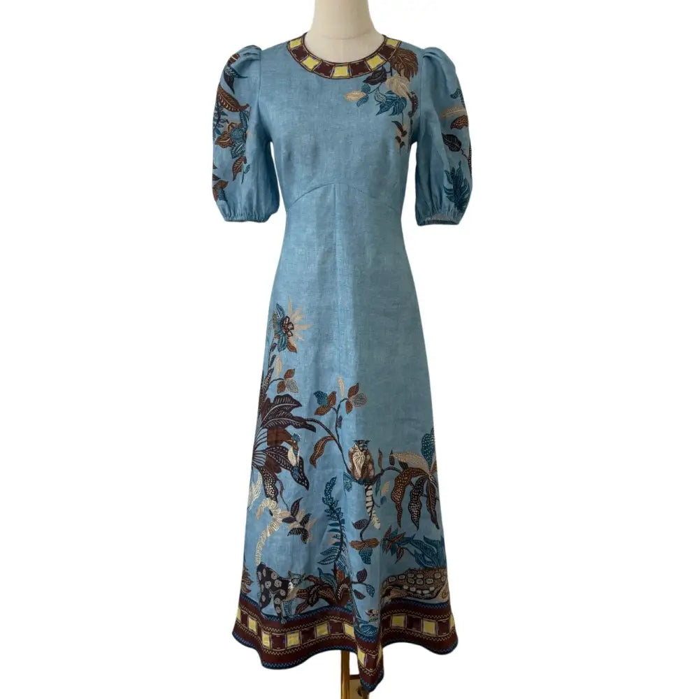 ALEMAIS Georgie Linen Midi Dress - Dress