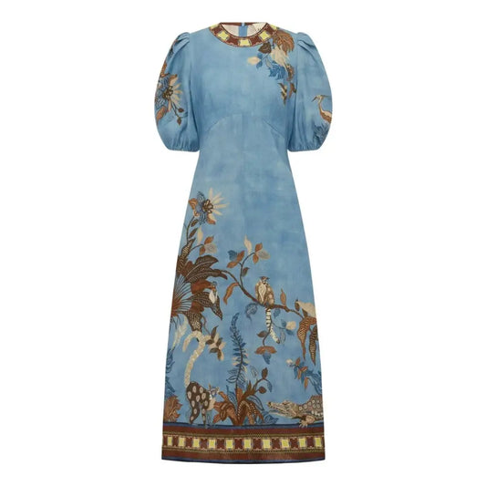 ALEMAIS Georgie Linen Midi Dress - Dress