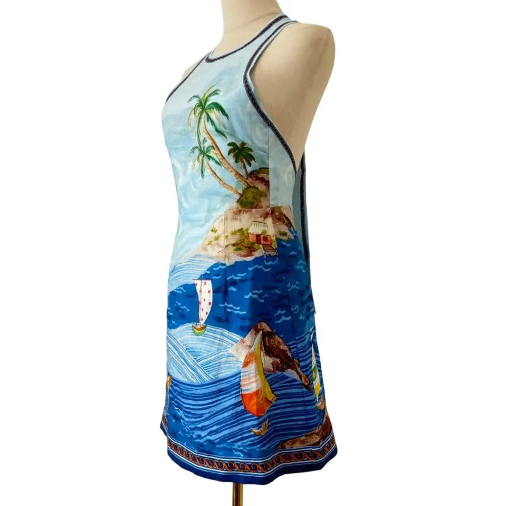 Alemais Island printed cotton minidress - Dress
