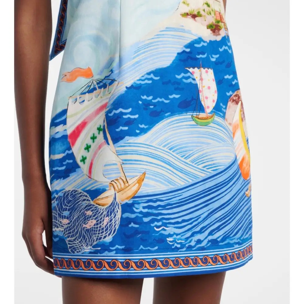 Alemais Island printed cotton minidress - Dress
