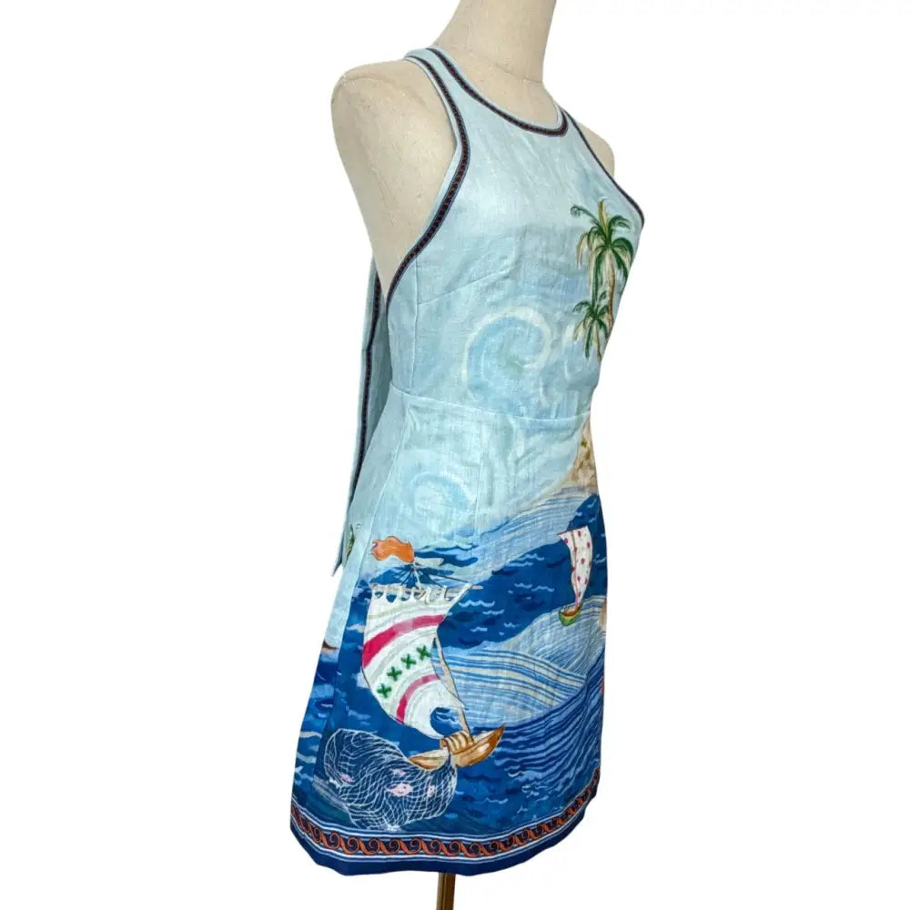 Alemais Island printed cotton minidress - Dress