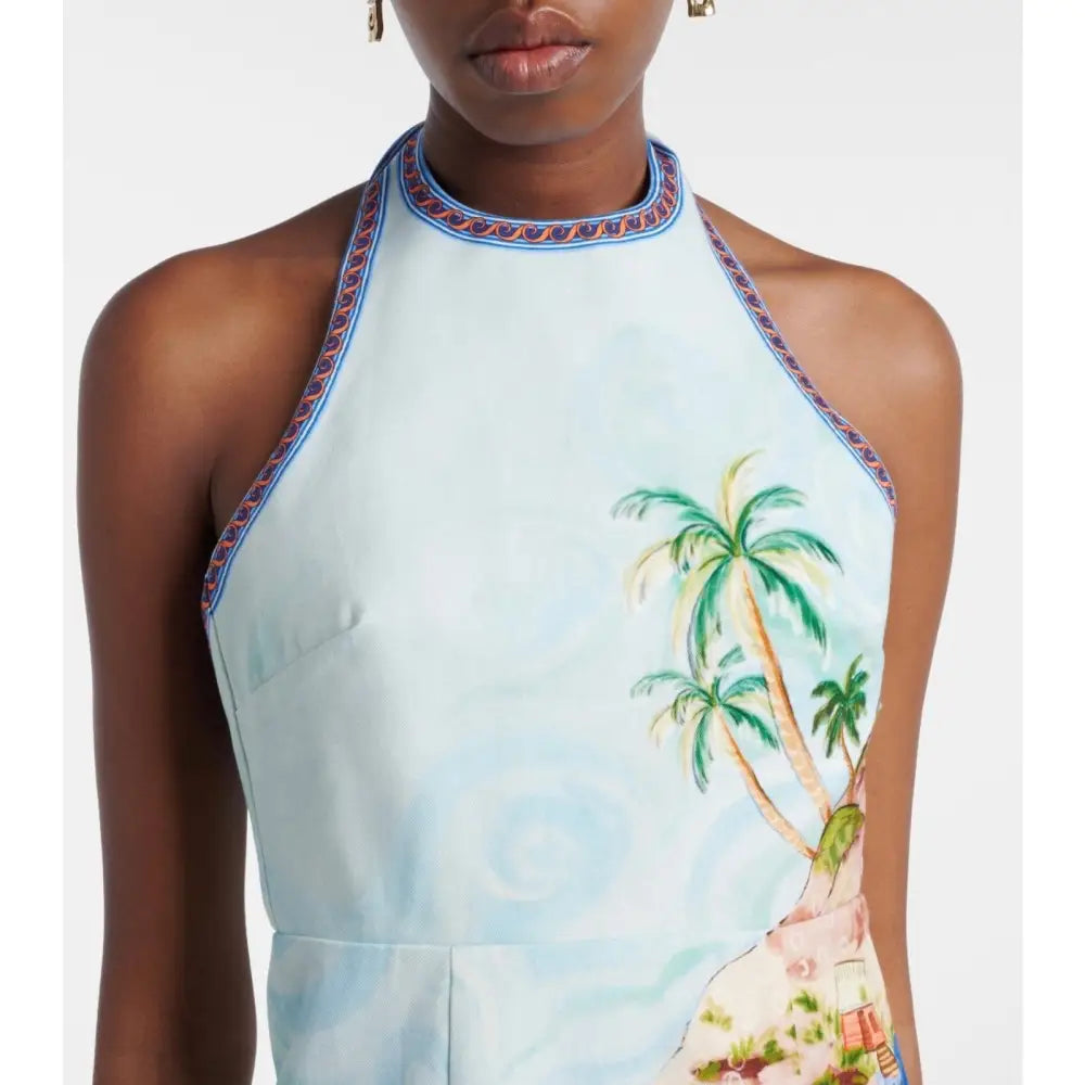 Alemais Island printed cotton minidress - Dress