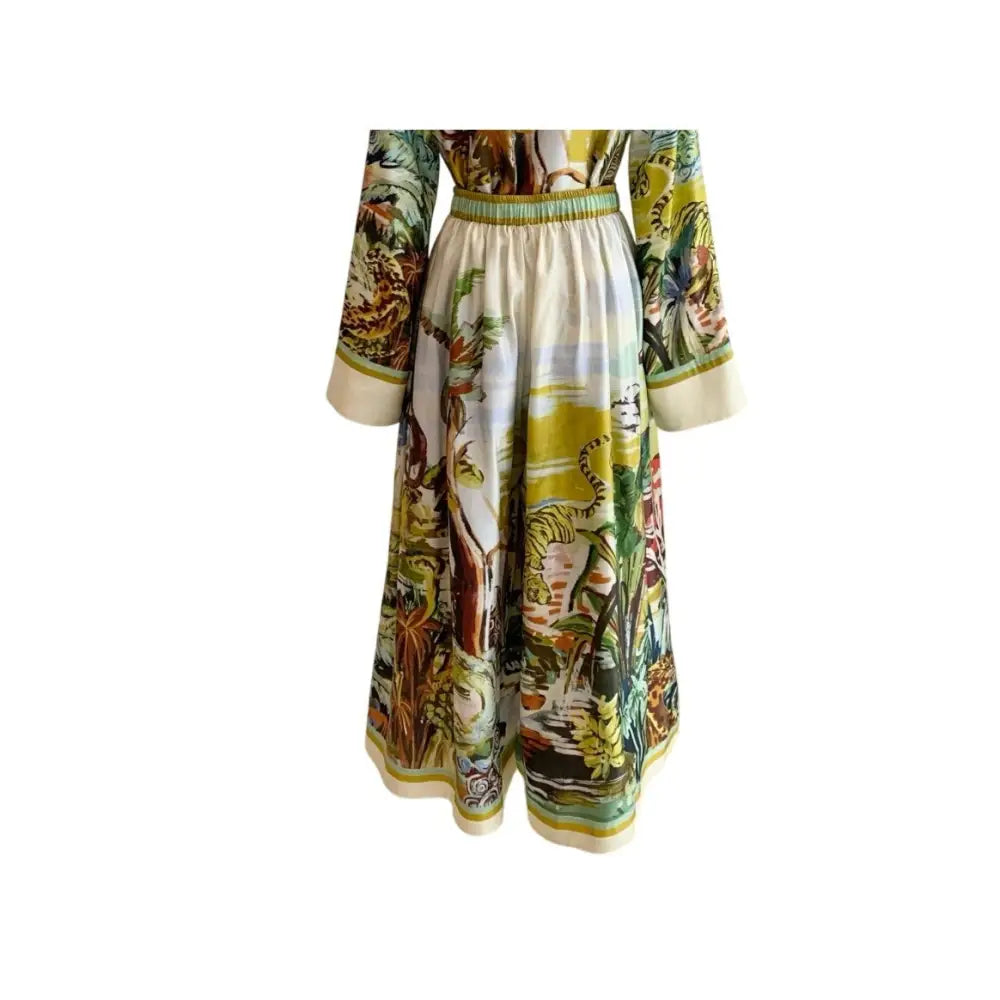 Alemais jungle boogie silk culotte - Bottoms