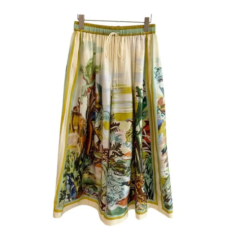 Alemais jungle boogie silk culotte - Bottoms