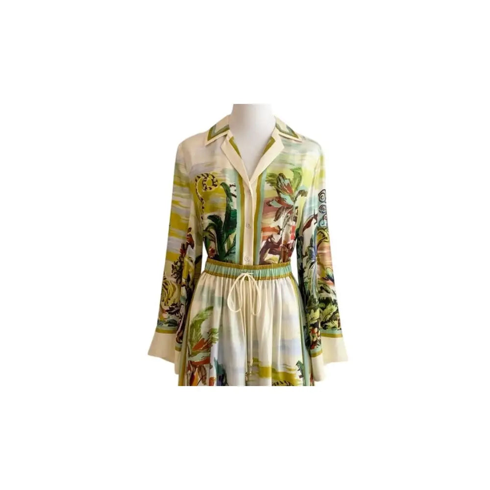 Alemais jungle boogie silk shirt - Tops
