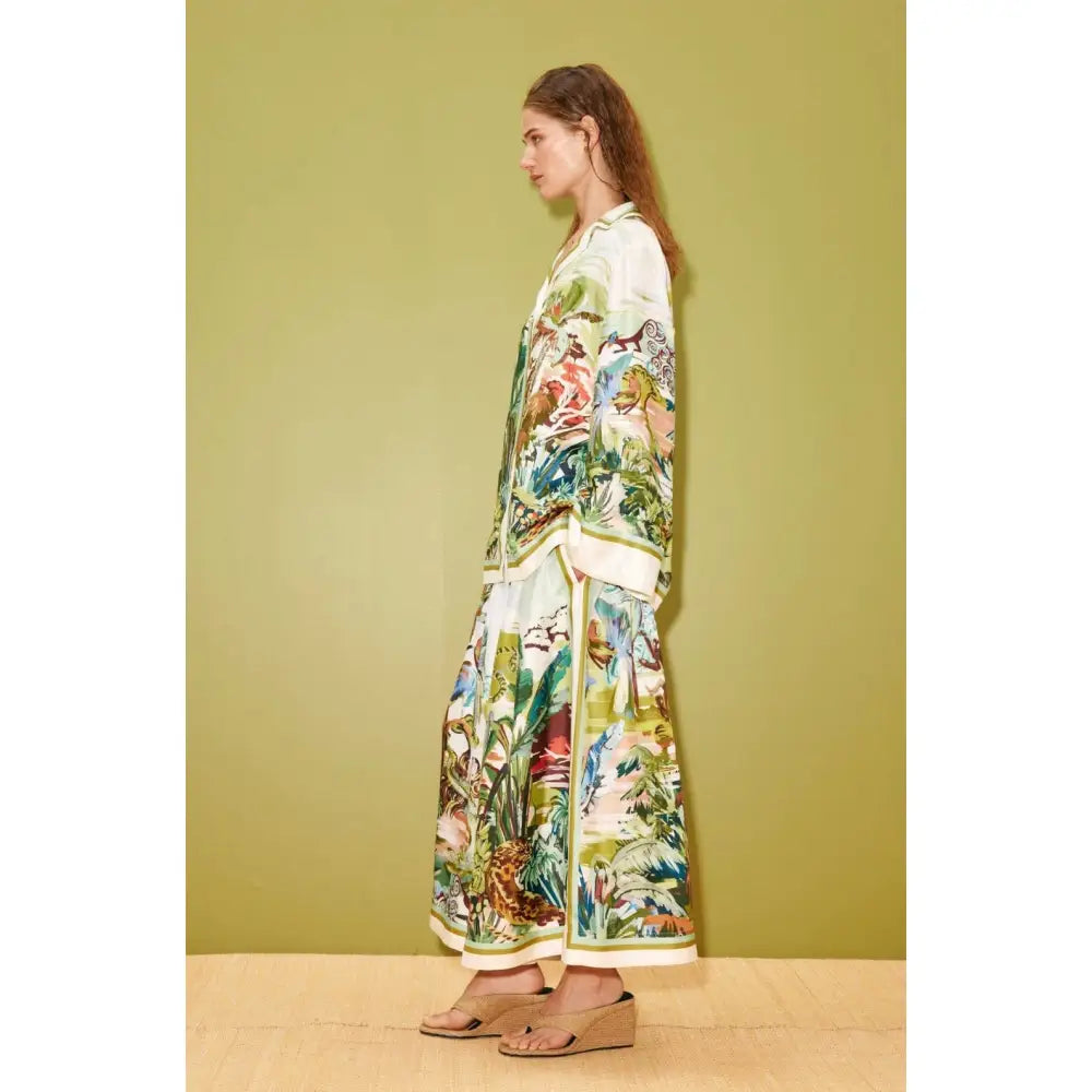 Alemais jungle boogie silk shirt - Tops