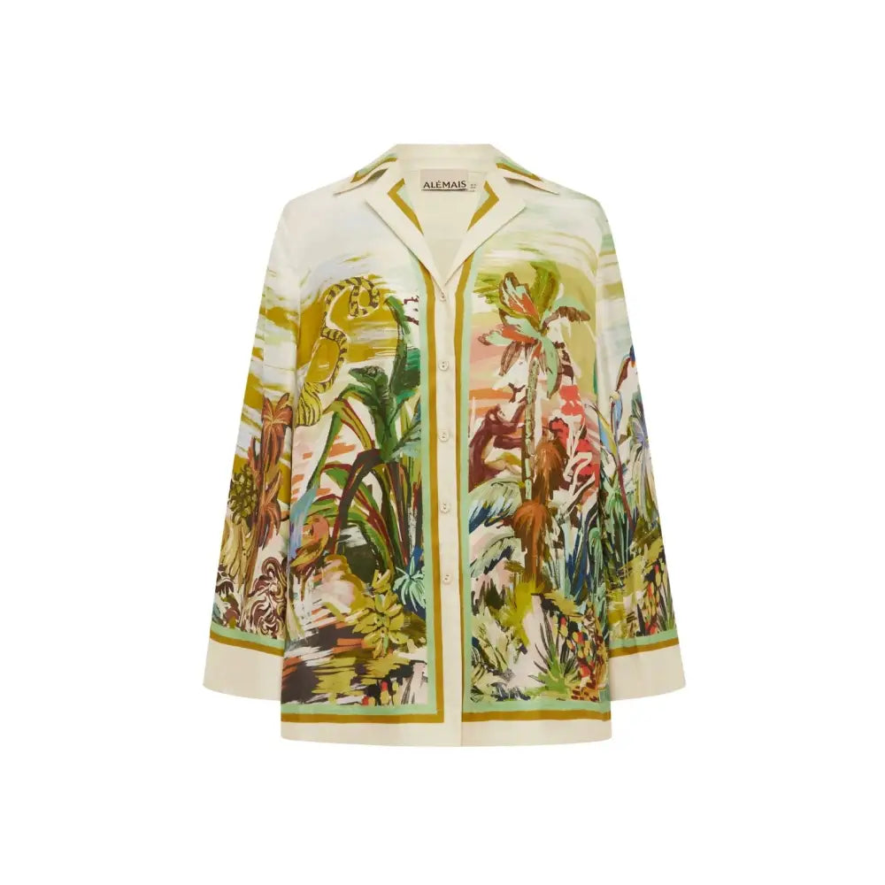 Alemais jungle boogie silk shirt - Tops
