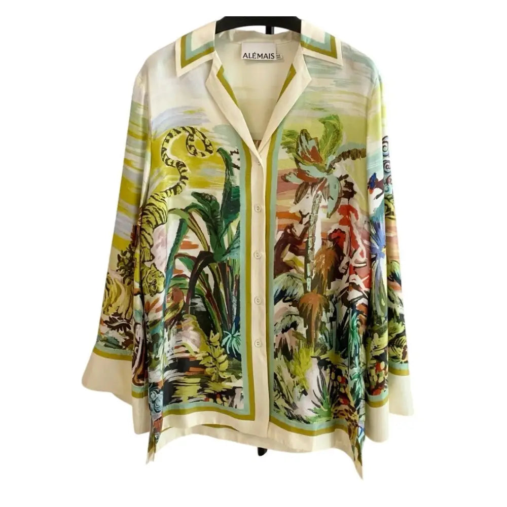 Alemais jungle boogie silk shirt - Tops