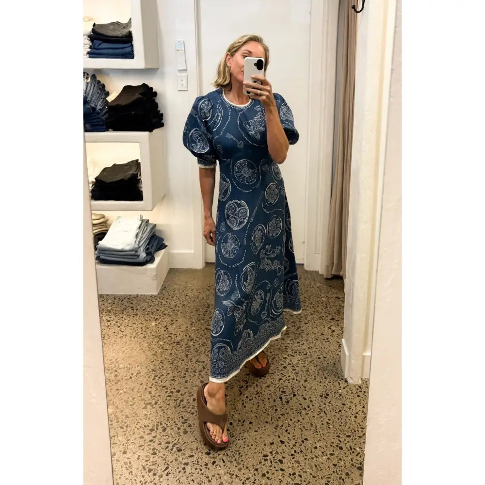 Alemais linen lucky midi dress - Dress