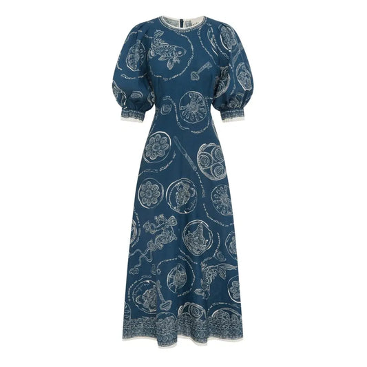 Alemais linen lucky midi dress - Dress