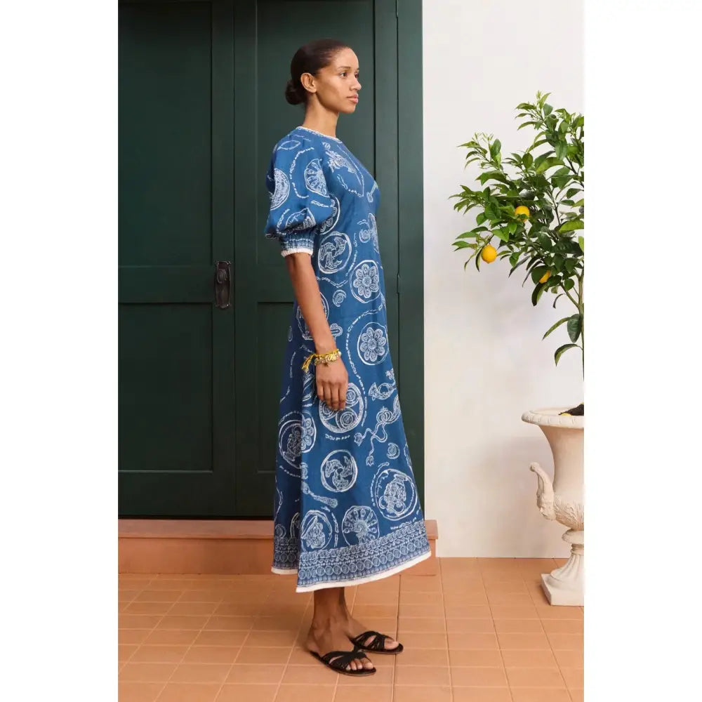 Alemais linen lucky midi dress - Dress