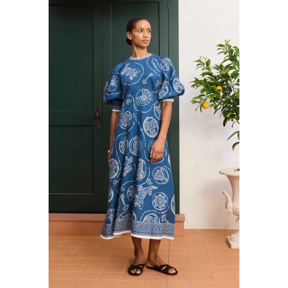 Alemais linen lucky midi dress - Dress