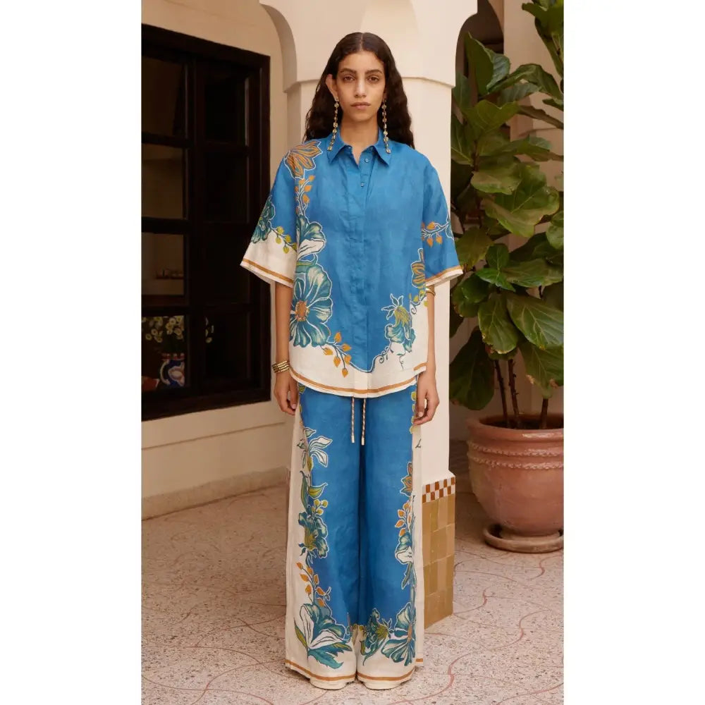 Alémais Luda floral linen shirt - Tops